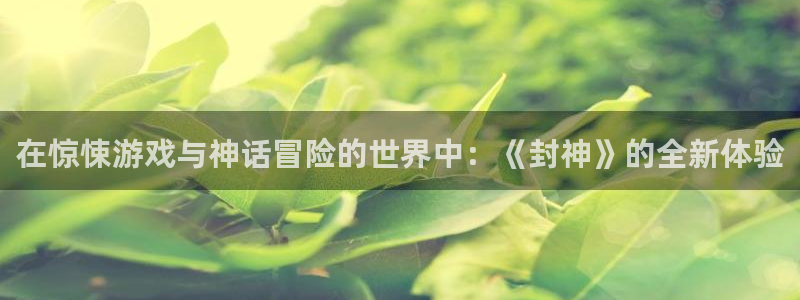 南宫集团app下载官网：在惊悚游戏与神话冒险的世界中：《封神